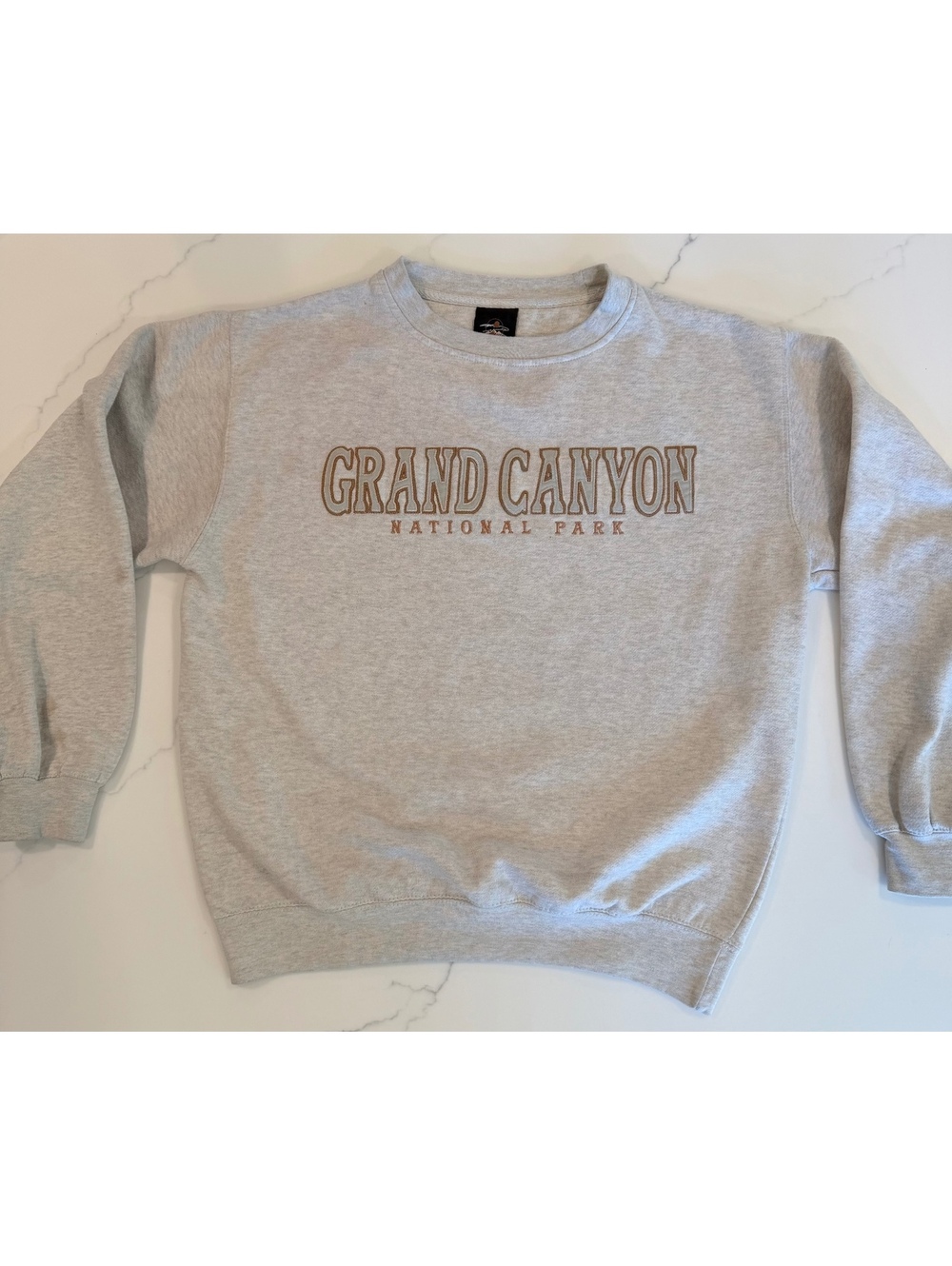 Prairie Mountain Grand Canyon National Park Embroidered Crewneck Sweatshirt Med